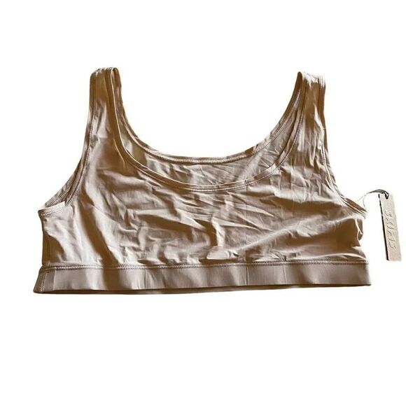 NWT SKIMS CLAY SHEER BRALETTE LIGHTWEIGHT SOFT CLASSIC WOMENS BRA SZ L #1461 - Picture 2 of 8